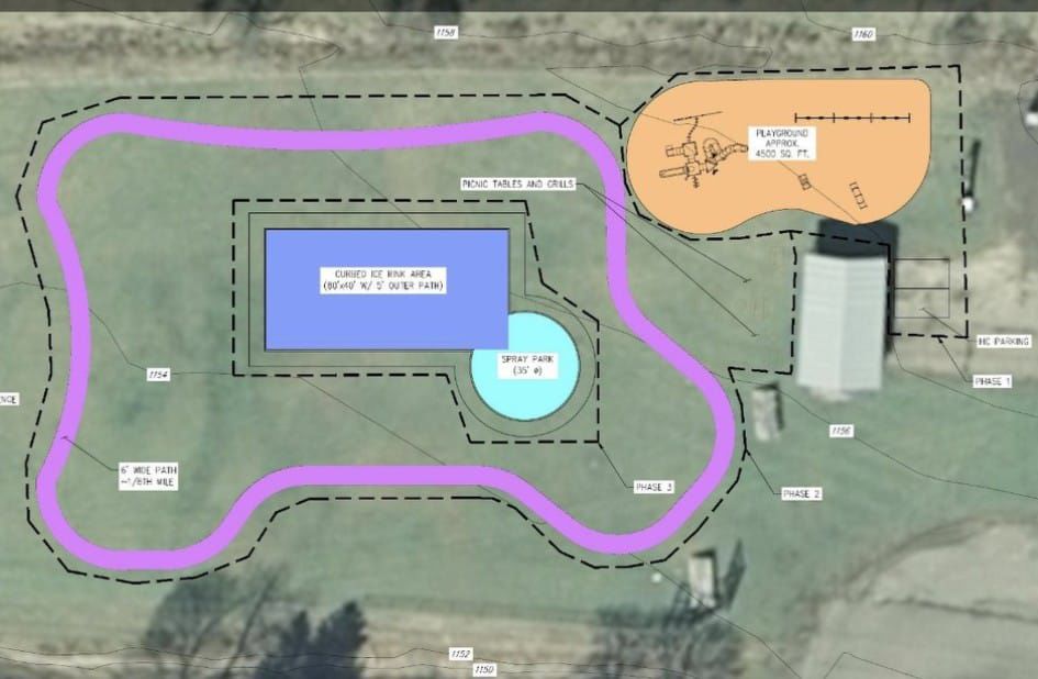 Splash pad, wading pool and skating rink among amenities at upcoming Gillett Community Park